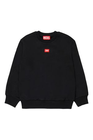 black cotton sweatshirt DIESEL KIDS | J026290GEADK900